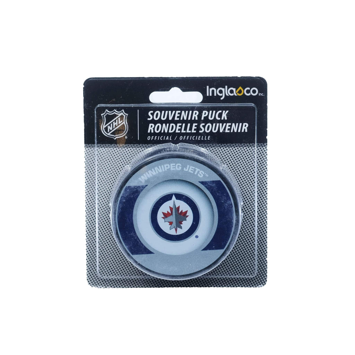 Winnipeg Jets Inglasco NHL Retro Logo Hockey Puck - The Hockey Shop Source For Sports