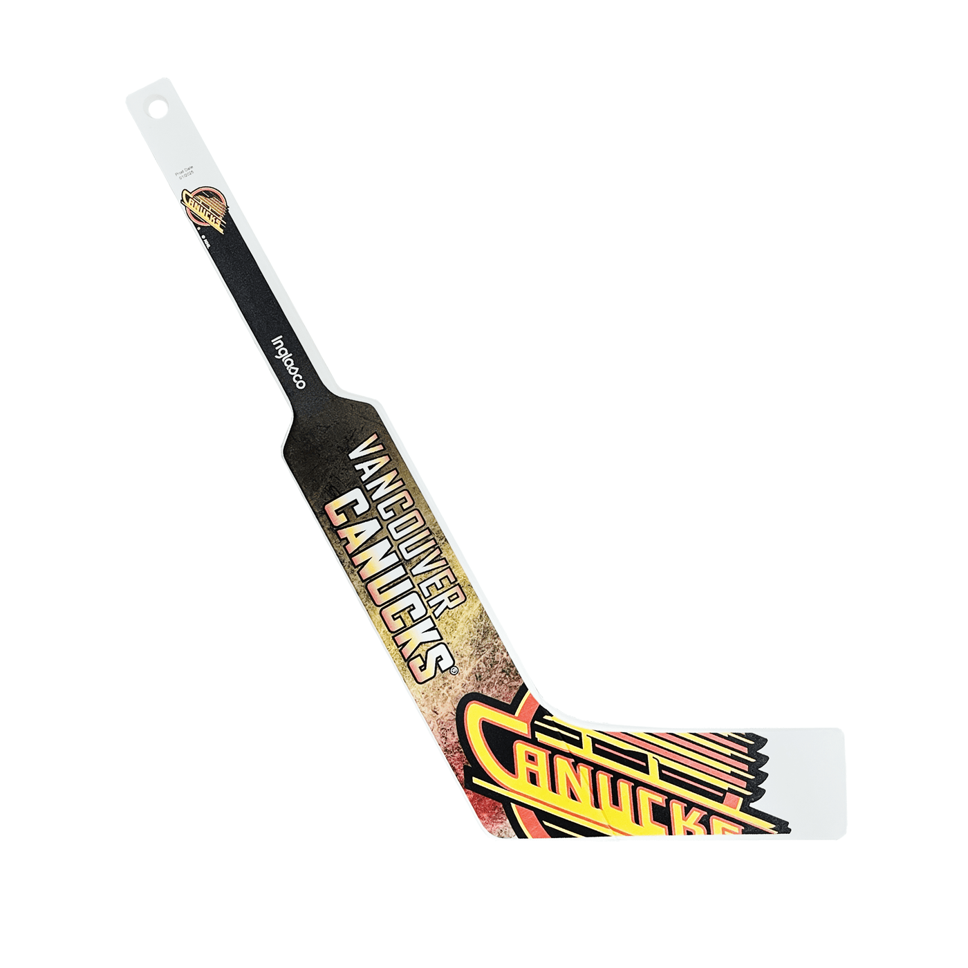 Inglasco NHL Goalie Mini Hockey Stick - Vancouver Canucks Skate Third - TheHockeyShop.com