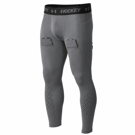 Under Armour Hockey Junior Compression Jock Pants - (2024) L / Grey - The Hockey Shop