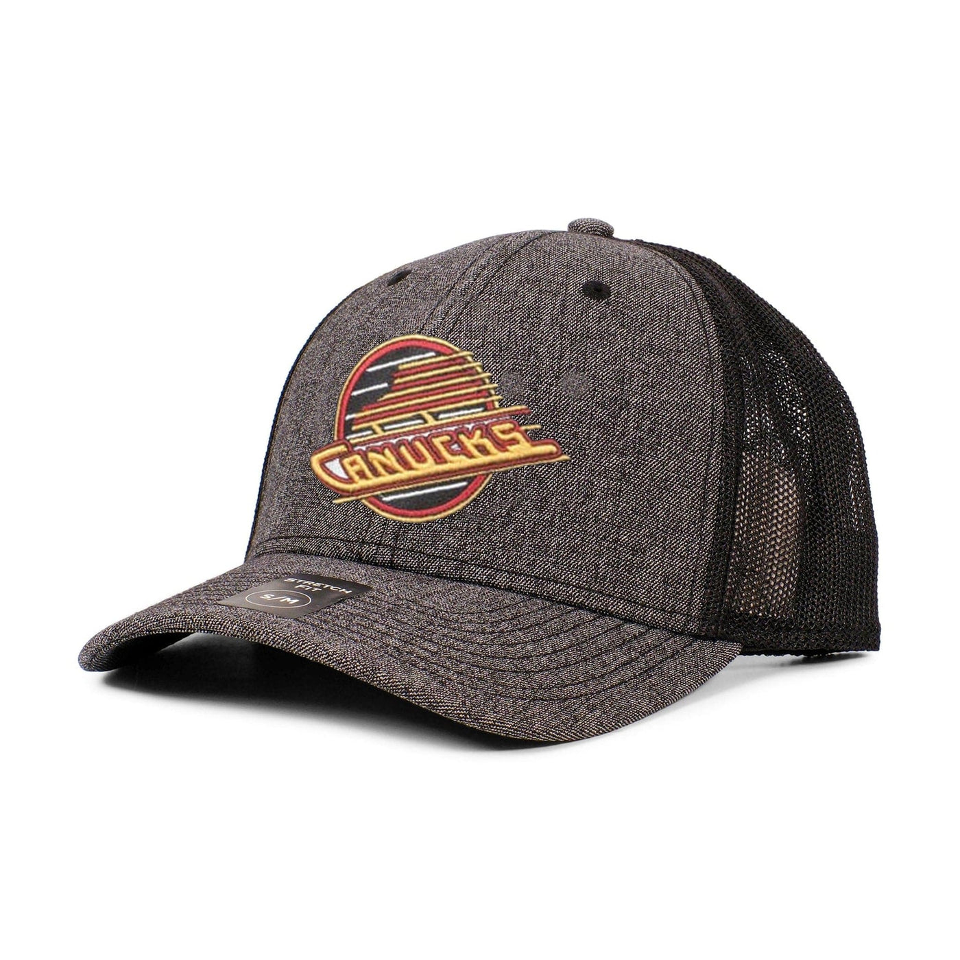 American Needle NHL Heather Poly TC Hat - Vancouver Canucks Retro Skate - TheHockeyShop.com