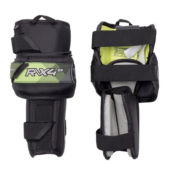 Warrior Ritual X4 E+ Junior Goalie Knee Pads | TheHockeyShop.com