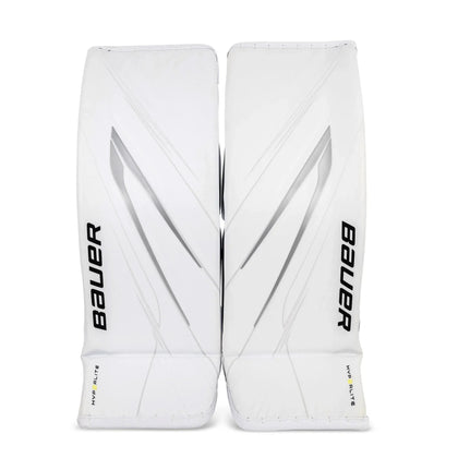 Bauer Vapor HyperLite2 Senior Goalie Leg Pads White / M - The Hockey Shop
