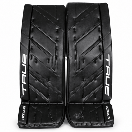 TRUE HZRDUS 9X4 Senior Goalie Leg Pads - USED Black / 33+2 - The Hockey Shop
