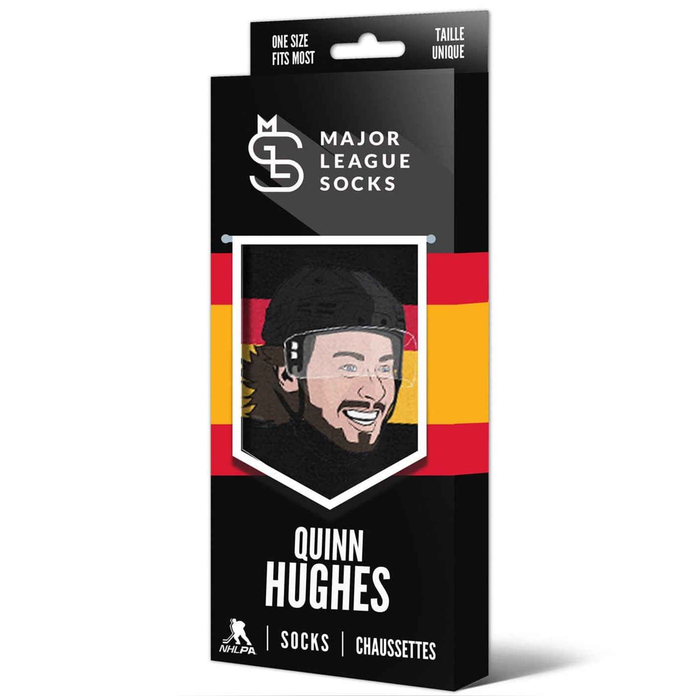Vancouver Canucks Major League Socks - Quinn Hughes - TheHockeyShop.com