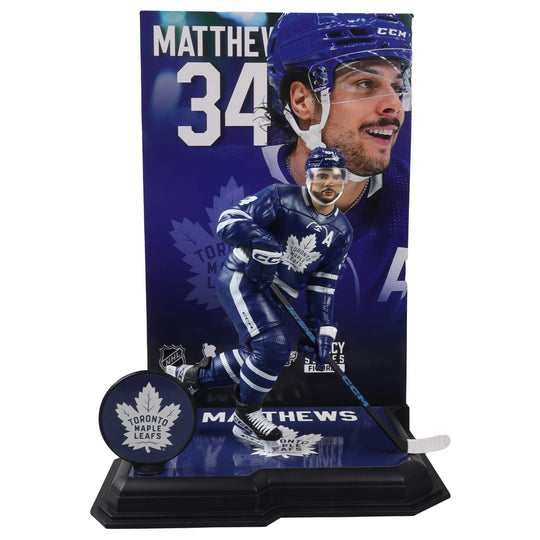 McFarlane NHL SportsPicks Player Figure - Toronto Maple Leafs Auston Matthews 7" - The Hockey Shop
