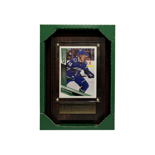 NHL Plaque w/Card - Elias Pettersson 4"x6" - The Hockey Shop