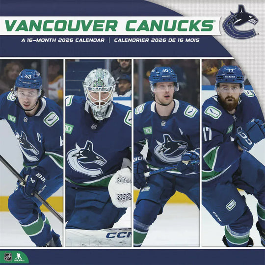 NHL Vancouver Canucks 2026 Bilingual Wall Calendar OS - The Hockey Shop