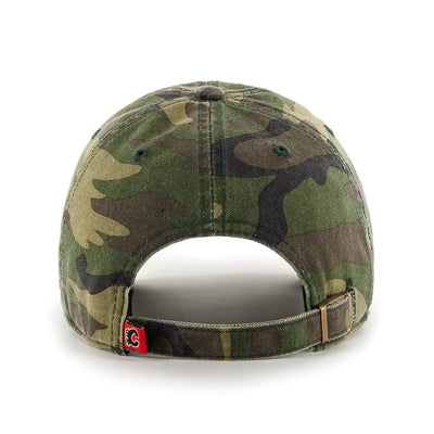 47 Brand NHL Camo Clean Up Adjustable Hat - Calgary Flames - TheHockeyShop.com