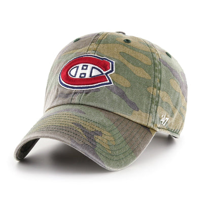 47 Brand NHL Camo Clean Up Adjustable Hat - Montreal Canadians - TheHockeyShop.com