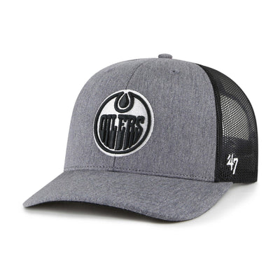 47 Brand NHL Carbon Trucker Hat - Edmonton Oilers - TheHockeyShop.com