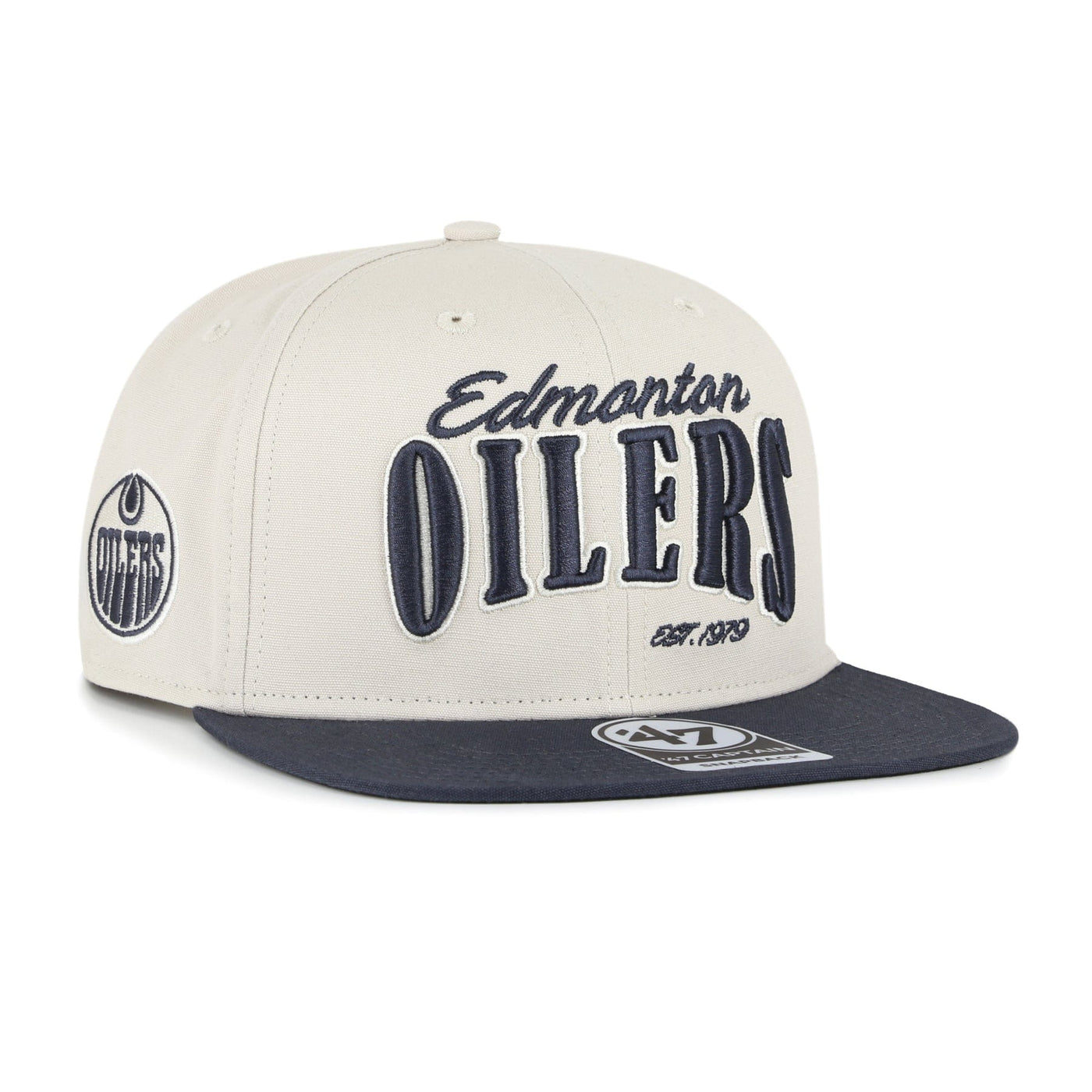 47 Brand NHL Chandler Captain Hat - Edmonton Oilers - TheHockeyShop.com