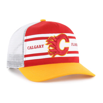 47 Brand NHL Double Header Super Stripe Hitch Adjustable Hat - Calgary Flames - TheHockeyShop.com
