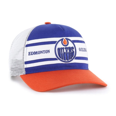 47 Brand NHL Double Header Super Stripe Hitch Adjustable Hat - Edmonton Oilers - TheHockeyShop.com