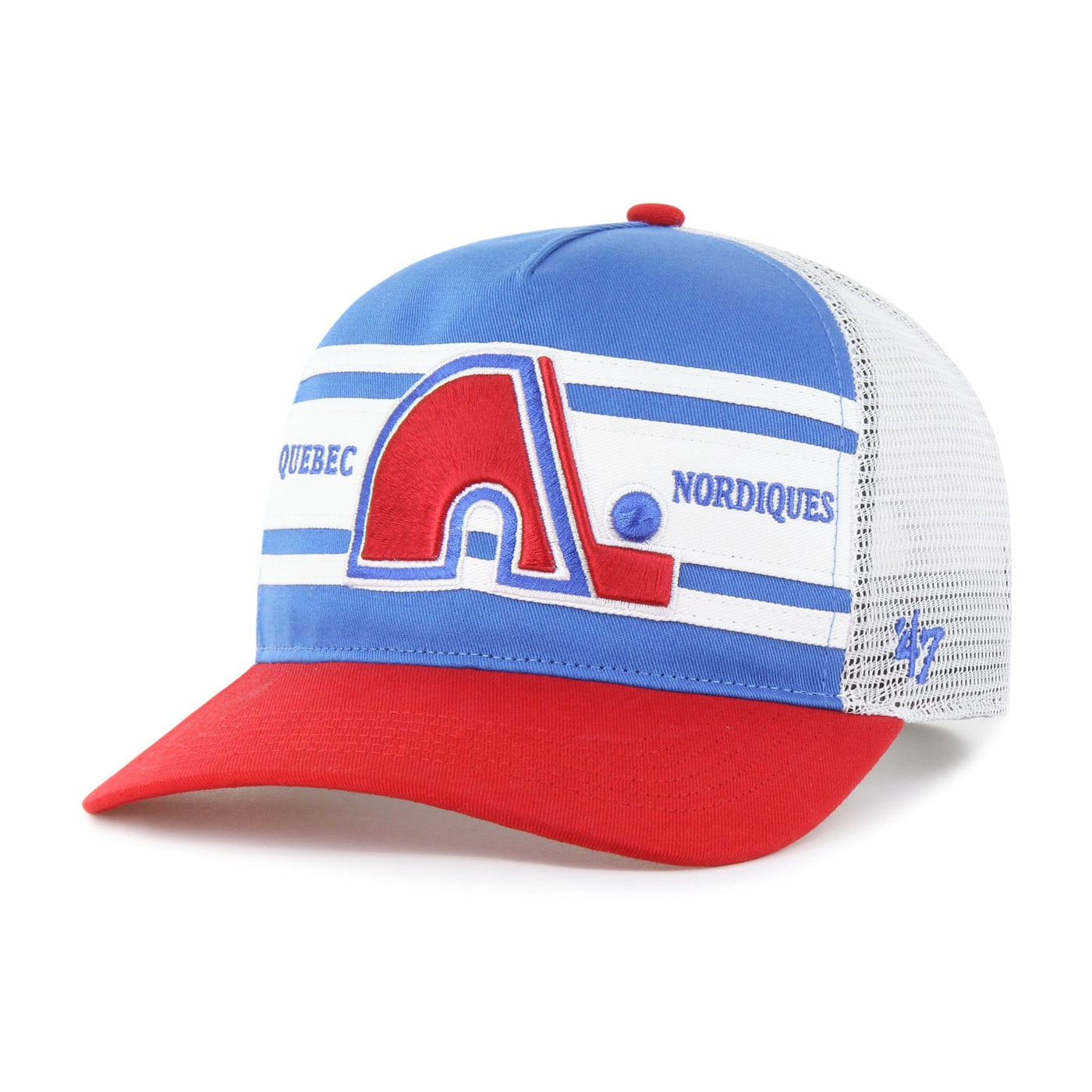 47 Brand NHL Double Header Super Stripe Hitch Adjustable Hat - Quebec Nordiques - TheHockeyShop.com