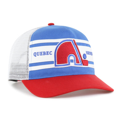47 Brand NHL Double Header Super Stripe Hitch Adjustable Hat - Quebec Nordiques - TheHockeyShop.com