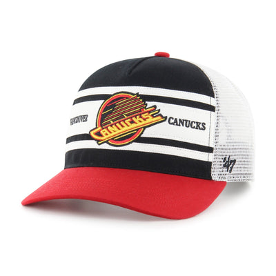 47 Brand NHL Double Header Super Stripe Hitch Adjustable Hat - Vancouver Canucks Skate - TheHockeyShop.com