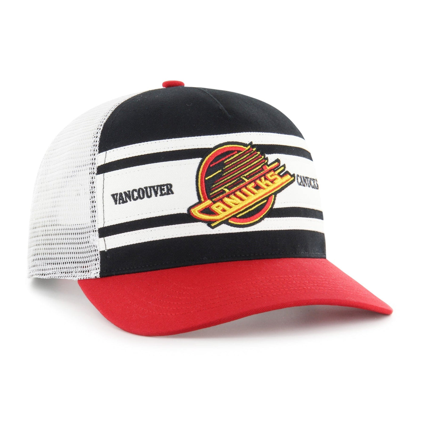 47 Brand NHL Double Header Super Stripe Hitch Adjustable Hat - Vancouver Canucks Skate - TheHockeyShop.com