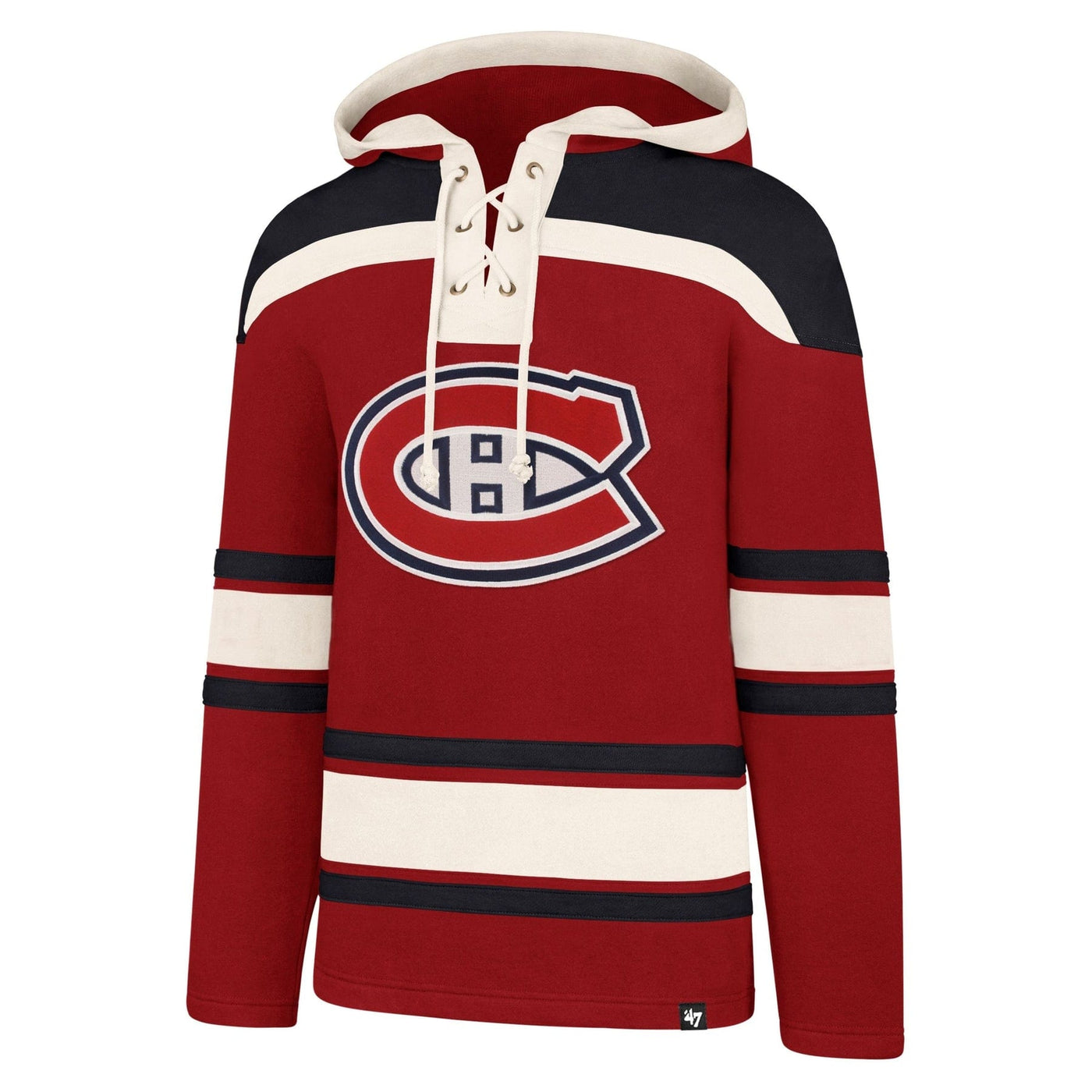 47 Brand NHL Lacer Fleece Mens Hoody - Montreal Canadiens - TheHockeyShop.com