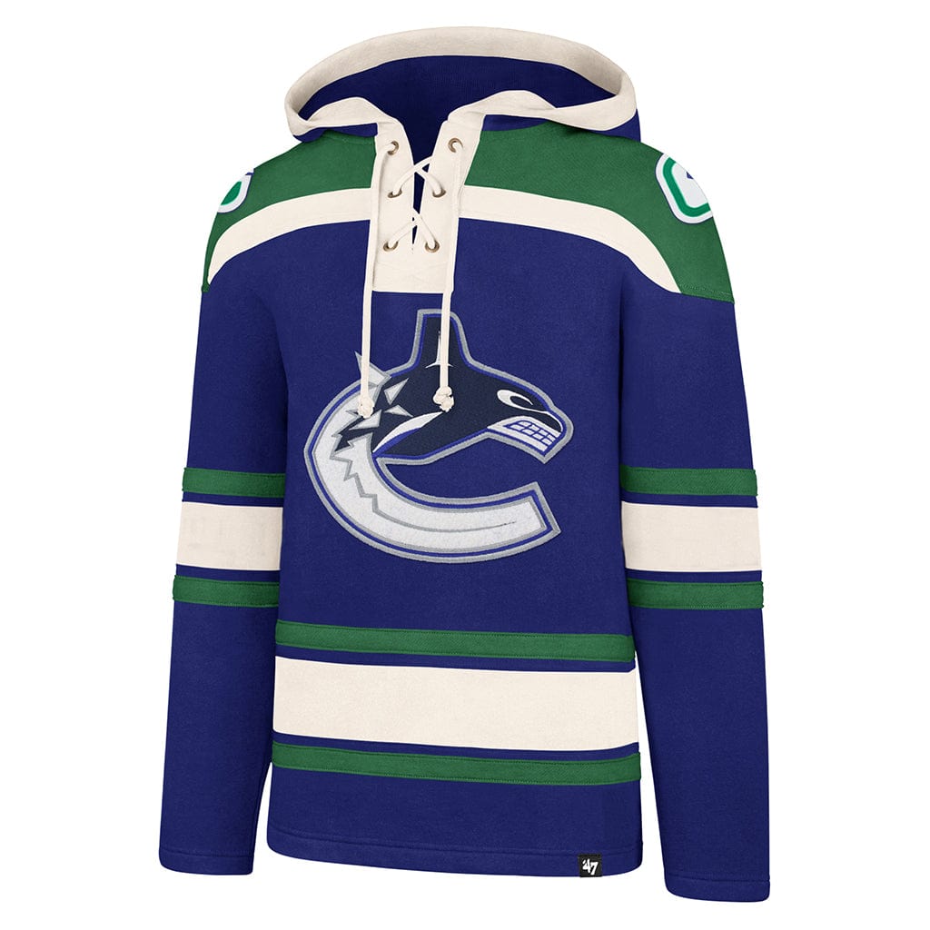 47 Brand NHL Lacer Fleece Mens Hoody - Vancouver Canucks - TheHockeyShop.com