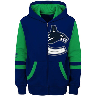Outer Stuff Faceoff Full Zip Kids Hoody - Vancouver Canucks - TheHockeyShop.com