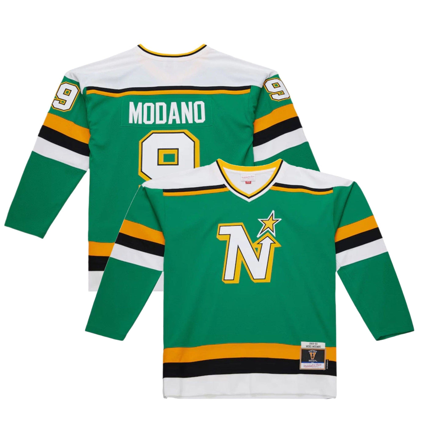 Mitchell & Ness Power Play Vintage Senior Jersey - Minnesota North Stars Mike Modano - TheHockeyShop.com