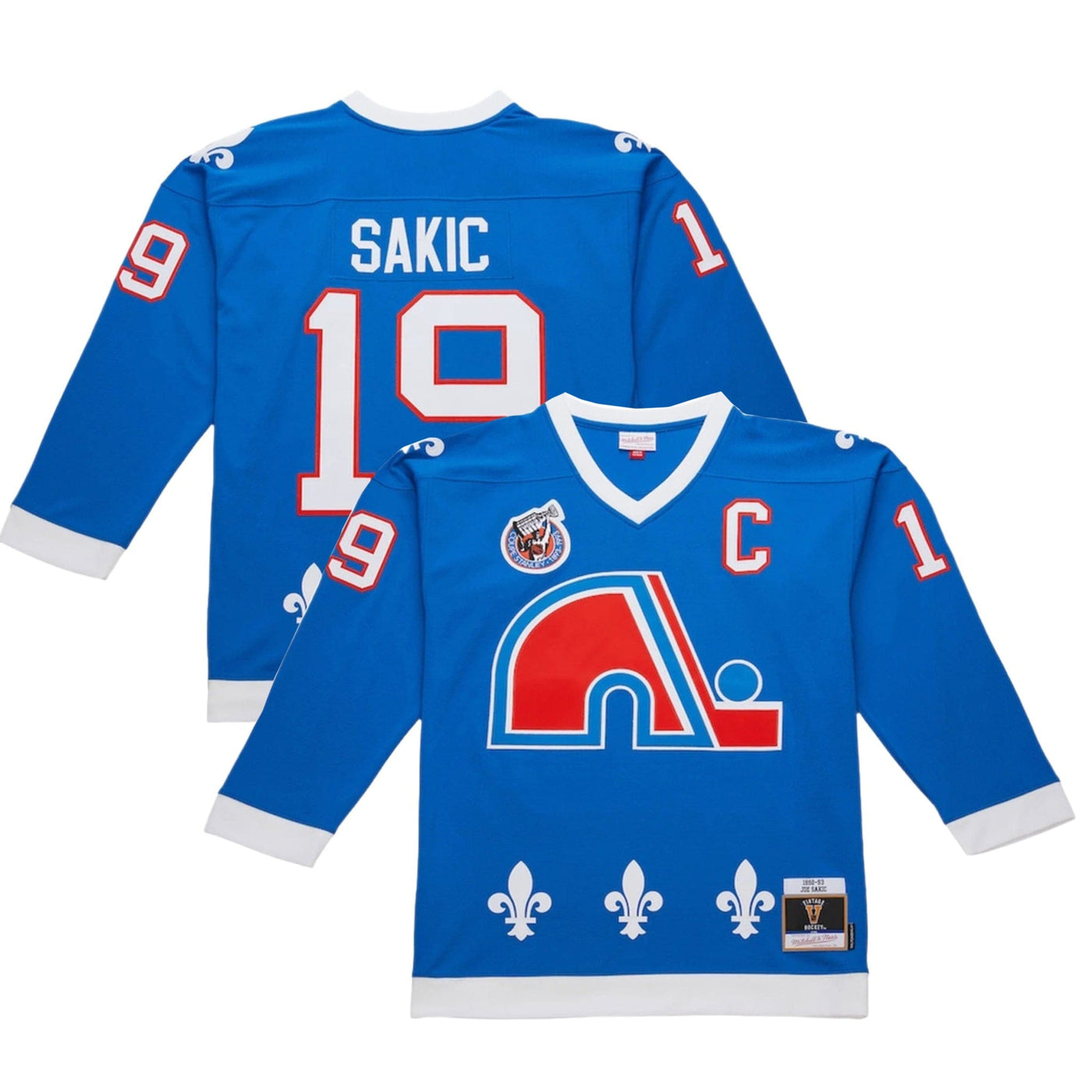 Mitchell & Ness Power Play Vintage Senior Jersey - Quebec Nordiques Joe Sakic - TheHockeyShop.com