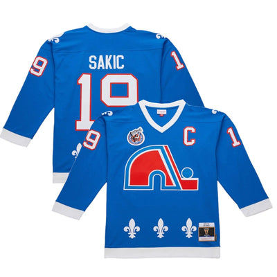 Mitchell & Ness Power Play Vintage Senior Jersey - Quebec Nordiques Joe Sakic - TheHockeyShop.com