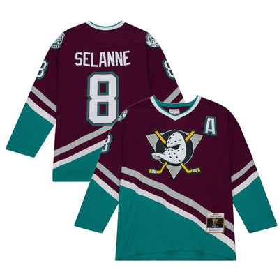 Mitchell & Ness Vintage Senior Jersey - Anaheim Ducks Teemu Selanne - TheHockeyShop.com