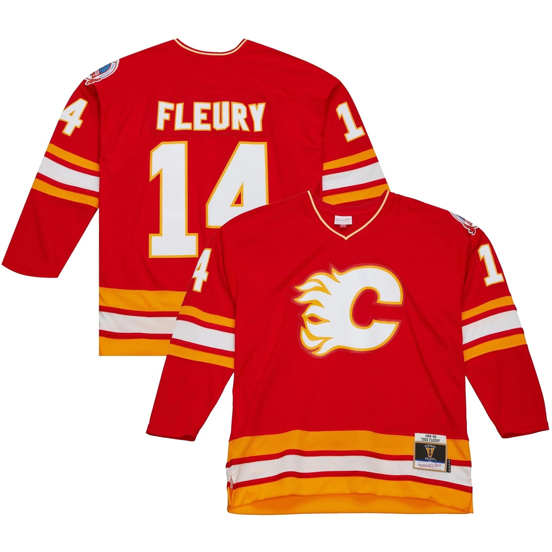 Hockey Jerseys Calgary Flames New Jersey Mitchell Ness Blue Line