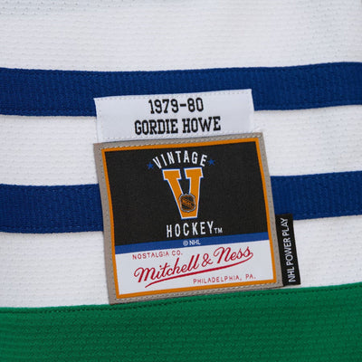 Mitchell & Ness Blue Line Vintage Senior Jersey - Hartford Whalers Gordie Howe - TheHockeyShop.com