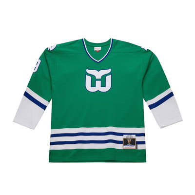 Mitchell & Ness Blue Line Vintage Senior Jersey - Hartford Whalers Gordie Howe - TheHockeyShop.com