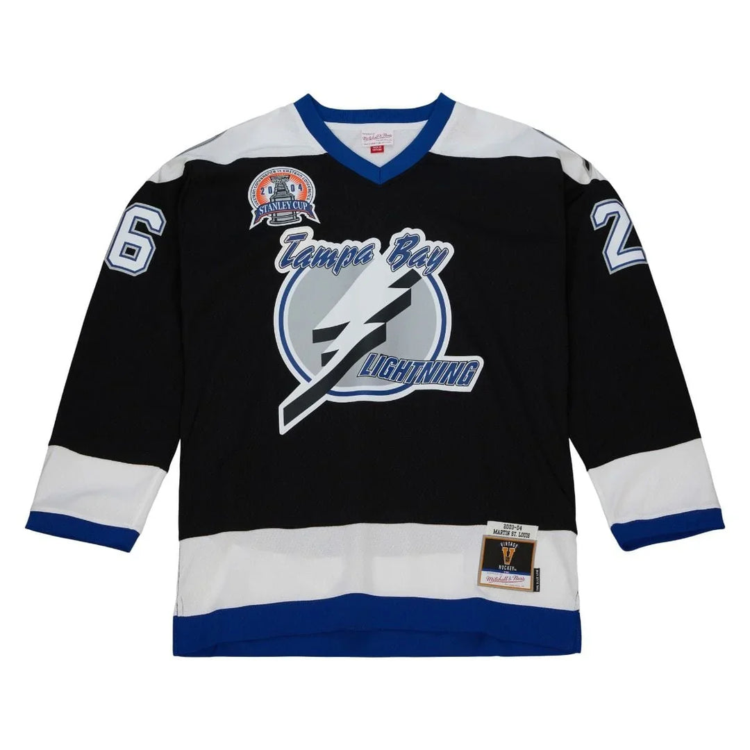 Mitchell Ness Blue Line Vintage Senior Jersey Tampa Bay Lightning