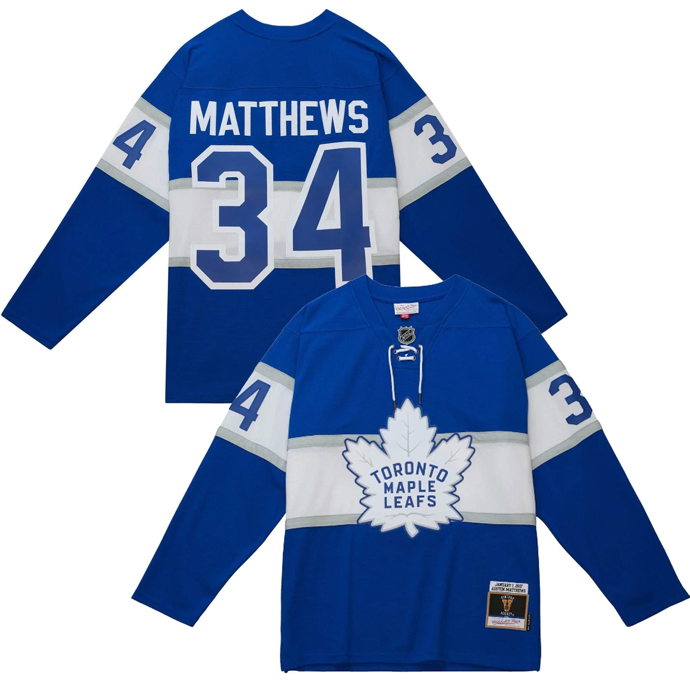 Mitchell Ness Blue Line Vintage Senior Jersey Toronto Maple Leafs