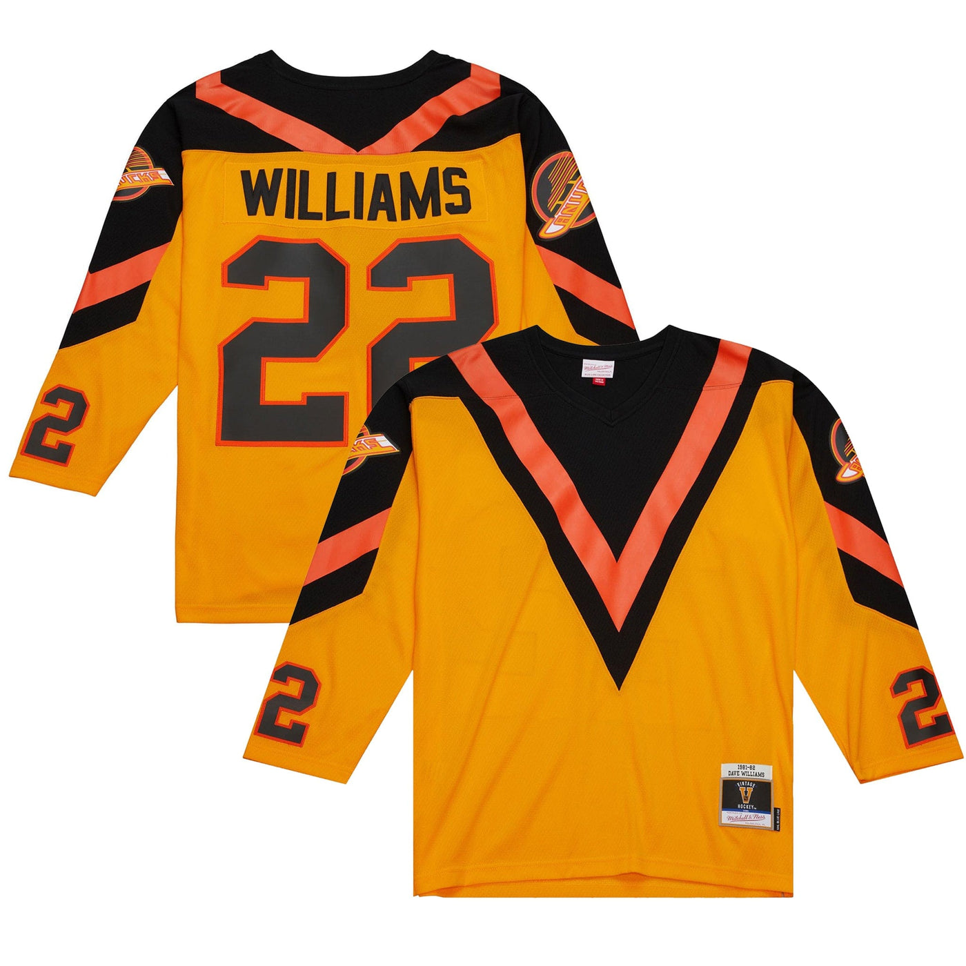 Mitchell & Ness Vintage Senior Jersey - Vancouver Canucks Tiger Williams - TheHockeyShop.com