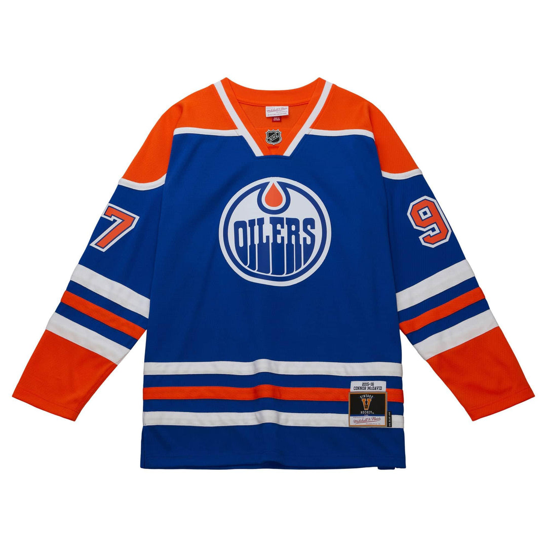 Mitchell Ness Blue Line Vintage Senior Jersey Edmonton Oilers Conn