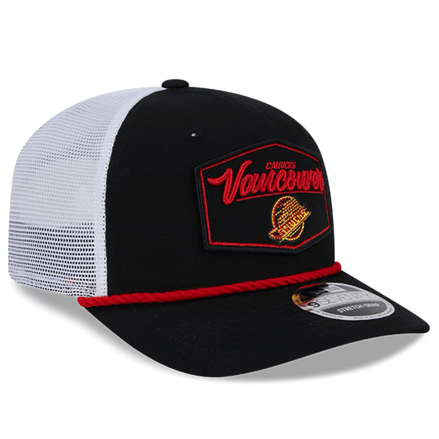 NewEra NHL 9Seventy Pitch Rope Meshback Hat - Vancouver Canucks Skate - TheHockeyShop.com