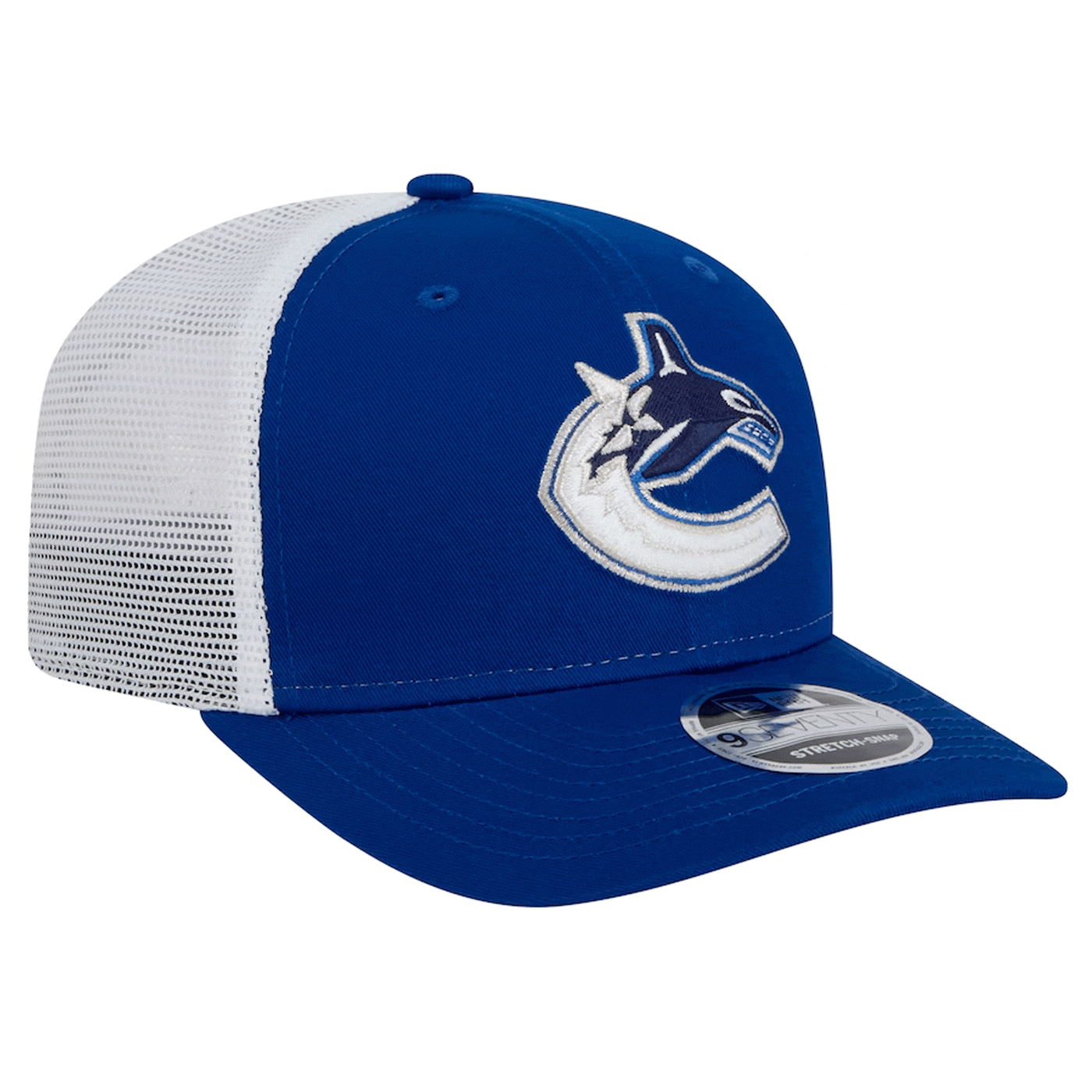 NewEra NHL 9Seventy Team Color Meshback Hat - Vancouver Canucks Orca - TheHockeyShop.com