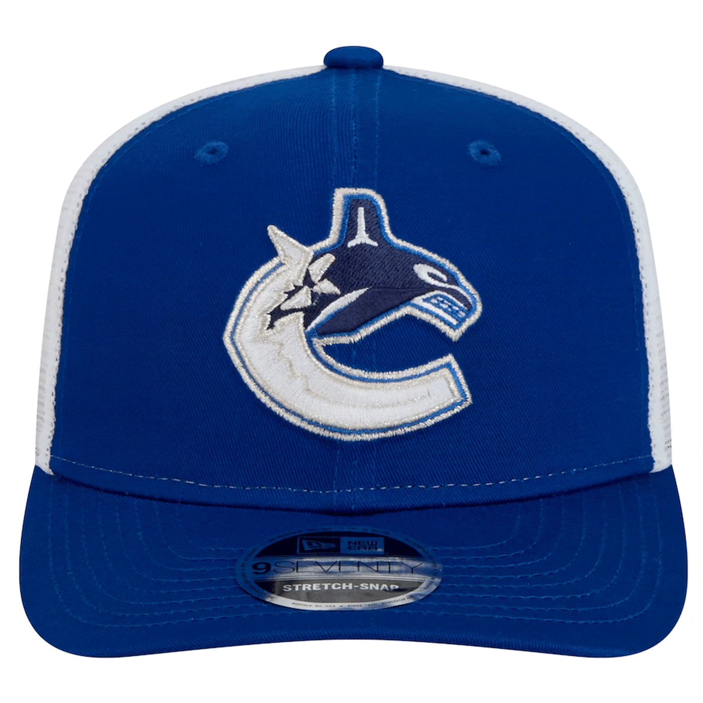 NewEra NHL 9Seventy Team Color Meshback Hat - Vancouver Canucks Orca - TheHockeyShop.com