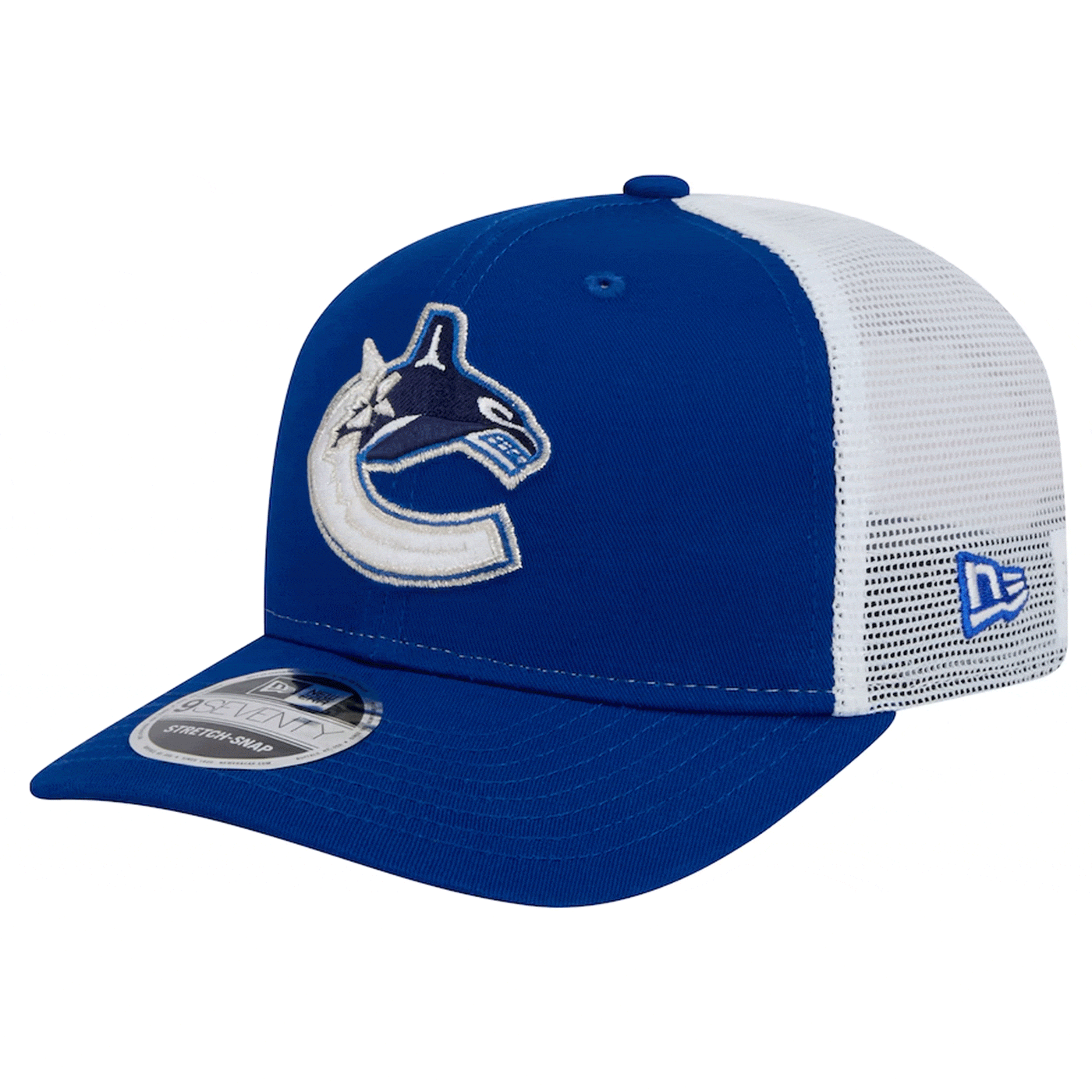 NewEra NHL 9Seventy Team Color Meshback Hat - Vancouver Canucks Orca - TheHockeyShop.com