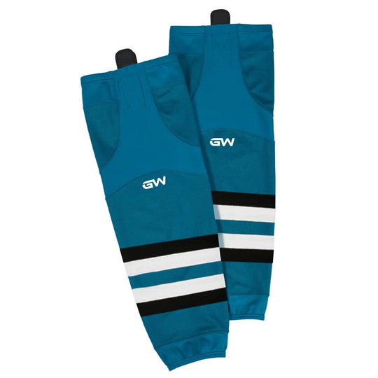 GameWear SK8500 Pro Sock - San Jose Sharks Home San Jose Sharks / 27" - The Hockey Shop