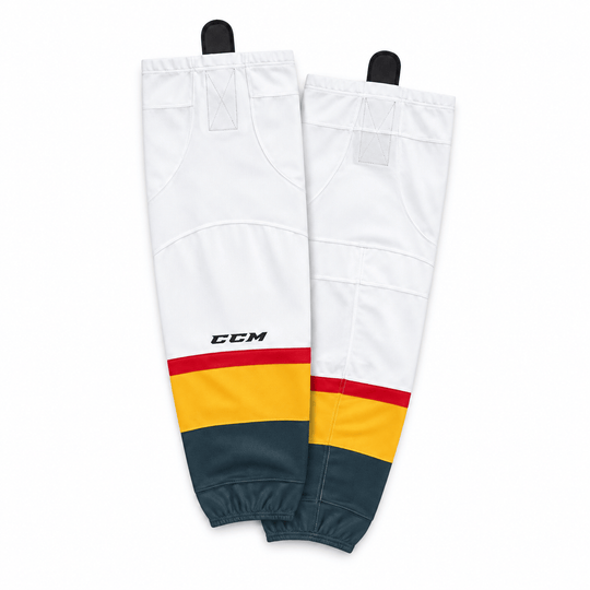 Vegas Golden Knights Away CCM Quicklite 8000 Hockey Socks White / INT - The Hockey Shop