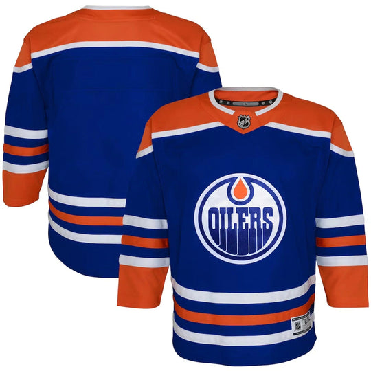 Edmonton Oilers Home Outer Stuff Replica Youth Jersey Royal / 4-7 - The Hockey Shop