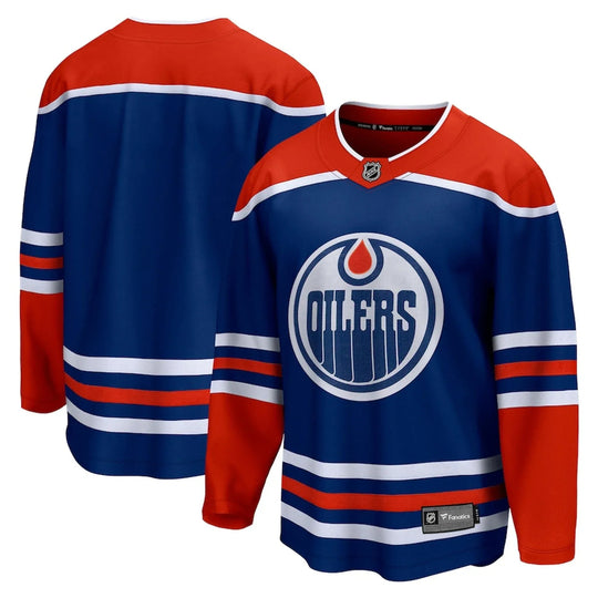 Fanatics Breakaway Senior Home Jersey - Edmonton Oilers Blue / L - The Hockey Shop