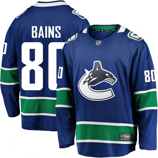 Fanatics Breakaway Senior Home Jersey - Vancouver Canucks Arshdeep Bains Arshdeep Bains / L - The Hockey Shop