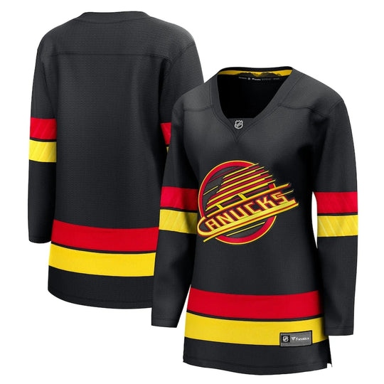 Fanatics Breakaway Womens Alternate Jersey - Vancouver Canucks Black Third Skate Black / L - The Hockey Shop