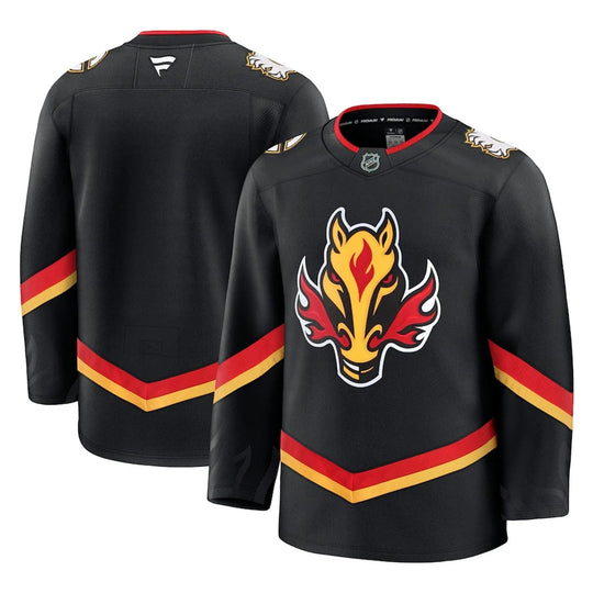 Fanatics Premium Senior Alternate Jersey - Calgary Flames 54 (XL) / Black - The Hockey Shop