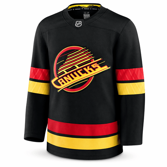 Fanatics Premium Senior Alternate Jersey - Vancouver Canucks Black Third Skate 54 (XL) / Black - The Hockey Shop