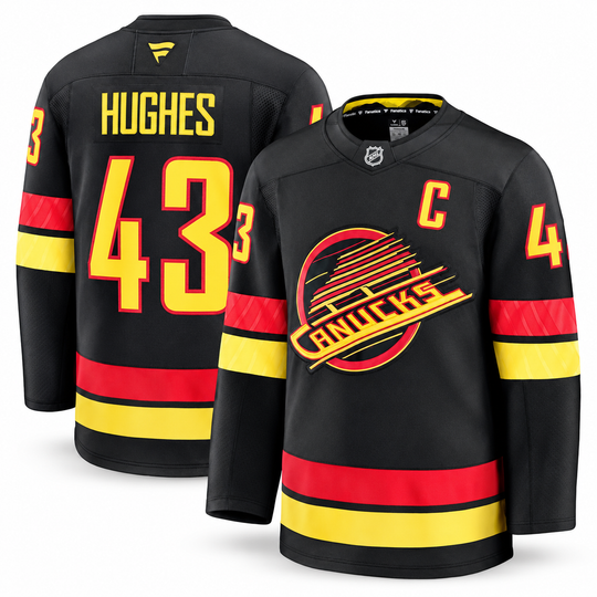 Fanatics Premium Senior Alternate Jersey - Vancouver Canucks Quinn Hughes 44 (XS) / Vancouver Canucks - The Hockey Shop