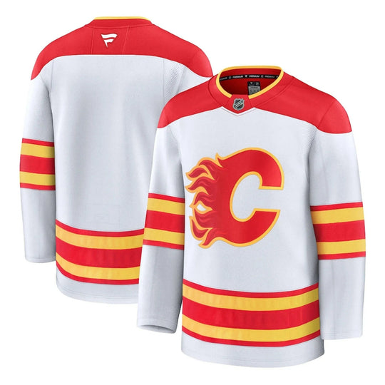 Fanatics Premium Senior Away Jersey - Calgary Flames 54 (XL) / White - The Hockey Shop