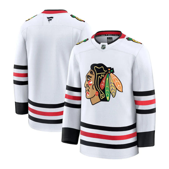 Fanatics Premium Senior Away Jersey - Chicago Blackhawks 50 (M) / White - The Hockey Shop